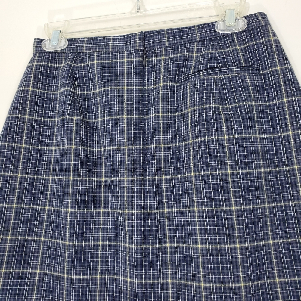The Limited Stretch Plaid Skirt, Made in Italy, Size 6 - Picture 6 of 11